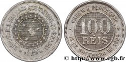 BRAZIL 100 Reis Empereur Pierre II 1889 Rio de Janeiro