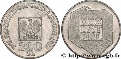 POLOGNE 200 Zlotych aigle 30e anniversaire de la fondation de la république populaire 1974 Varsovie