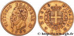 ITALIE - ROYAUME D ITALIE - VICTOR-EMMANUEL II 10 Lire 1863 Turin