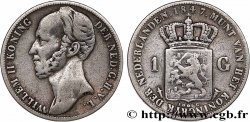 NETHERLANDS 1 Gulden Guillaume II 1847 Utrecht