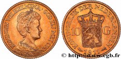 GOLD, PALLADIUM & PLATINUM INVESTMENT 10 Gulden, 3e type Wilhelmina 1911 Utrecht