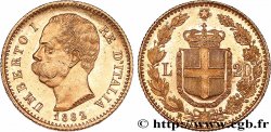OR, PALLADIUM ET PLATINE INVESTISSEMENT 20 Lire Umberto Ier 1882 Rome SUP 