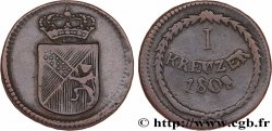 ALLEMAGNE - BADE 1 Kreuzer 1808 Mannheim