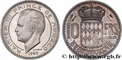 MONACO - PRINCIPAUTÉ DE MONACO - RAINIER III Essai - piéfort argent de 10 Francs  1950 Paris SPL 