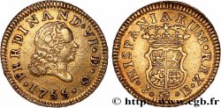 SPAIN - FERDINAND VI 1/2 Escudo  1755 Madrid