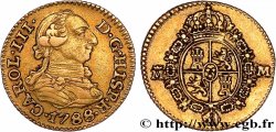 SPAIN - KINGDOM OF SPAIN - CHARLES III 1/2 Escudo  1788 Madrid