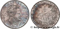 GERMANY - DUCHY OF NASSAU - WILLIAM 1/2 Gulden  1839 Wiesbaden
