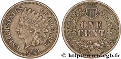 ÉTATS-UNIS D AMÉRIQUE 1 Cent tête d’indien 1861 Philadelphie
