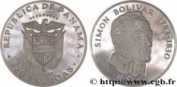 PANAMá 20 Balboas Simon Bolivar Proof 1975 