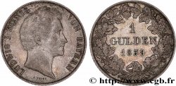 ALLEMAGNE - ROYAUME DE BAVIÈRE - LOUIS Ier 1 Gulden  1839 Münich