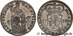 PAíSES BAJOS - PROVINCIAS UNIDAS 1/4 Gulden Hollande 1759 