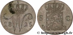 PAíSES BAJOS 5 Cents monogramme de William I 1825 Bruxelles