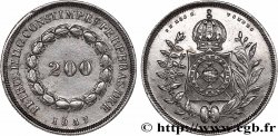 BRÉSIL - EMPIRE DU BRÉSIL - PIERRE II 200 Reis  1837  XF 