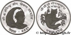 NEPAL 50 Rupee Proof Birendra Bir Bikram / Panda roux 1974 