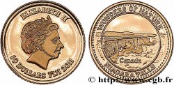 FIDJI 10 Dollar Proof Chute du Niagara 2011 