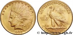 OR, PALLADIUM ET PLATINE INVESTISSEMENT 10 Dollars or &nbsp;Indian Head&nbsp;, 2e type 1932 Philadelphie