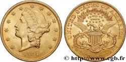 GOLD, PALLADIUM & PLATINUM INVESTMENT 20 Dollars &nbsp;Liberty&nbsp; 1904 Philadelphie
