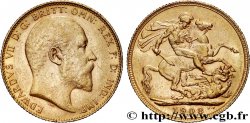 INVESTMENT GOLD 1 Souverain Edouard VII 1908 Londres