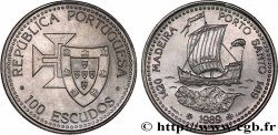 PORTUGAL 100 Escudos Découvertes Portugaises de Madère 1420 et Porto Santo 1419 1989 