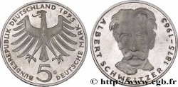 DEUTSCHLAND 5 Mark Proof Albert Schweitzer 1975 Karlsruhe - G