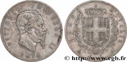 ITALIE 5 Lire Victor Emmanuel II 1874 Milan