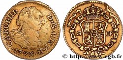 ESPAGNE 1/2 Escudo Charles III 1773 Séville