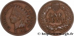 STATI UNITI D AMERICA 1 Cent tête d’indien, 3e type 1900 Philadelphie