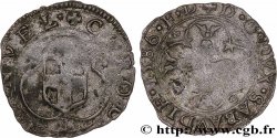 SAVOYEN - HERZOGTUM SAVOYEN - KARL EMANUEL I. Parpaiolle du 3e type (parpagliola di III tipo) 1586 Bourg-en-Bresse