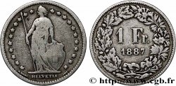 SUISSE 1 Franc Helvetia 1887 Berne