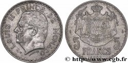 MONACO 5 Francs Louis II 1945 Paris