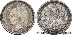 NETHERLANDS 10 Cents Wilhelmine 1941 Utrecht AU 