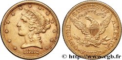 UNITED STATES OF AMERICA 5 Dollars  Liberty  1882 Philadelphie