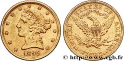 ESTADOS UNIDOS DE AMÉRICA 5 Dollars  Liberty  1895 Philadelphie
