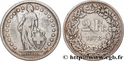 SWITZERLAND 2 Francs Helvetia 1878 Berne