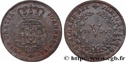 PORTUGAL - ROYAUME DU PORTUGAL - JEAN VI LE CLÉMENT 5 Reis  1824 Rio de Janeiro