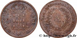 PORTUGAL - ROYAUME DE PORTUGAL - MARIE II  10 Réis  1837  TB+ 