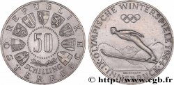 AUSTRIA 50 Schilling Jeux Olympiques d’Innsbruck, saut à ski 1964 Vienne