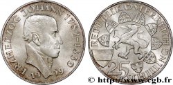 AUSTRIA 25 Schilling 100e anniversaire de la mort de l’archiduc Jean-Baptiste d Autriche 1959 