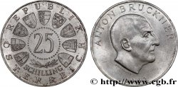 AUSTRIA 25 Schilling le compositeur Anton Bruckner 1962 