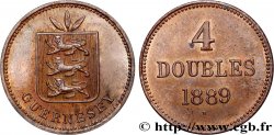GUERNESEY 4 Doubles 1889 Heaton