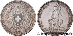 SWITZERLAND 5 Franken, concours de tir de Zurich 1872  XF 