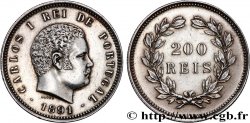 PORTUGAL - ROYAUME DU PORTUGAL - CHARLES Ier 200 Réis  1891 