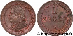VATICAN ET ÉTATS PONTIFICAUX 1 Soldo an XXI buste large 1867 Rome