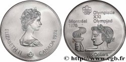 KANADA 5 Dollars JO Montréal 1976 torche olympique 1974 