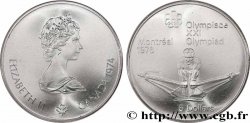 CANADA 5 Dollars Proof JO Montréal 1976 rameur 1974 