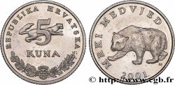 CROATIA 5 Kuna préservation de l’ours brun 2001 Sveta Nedelja AU 