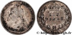 UNITED KINGDOM 6 Pence Victoria buste du Jubilé 1892 