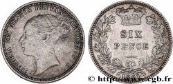 ROYAUME-UNI 6 Pence Victoria 1881 