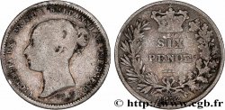 REINO UNIDO 6 Pence Victoria 1872 