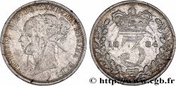REGNO UNITO 3 Pence Victoria 1884 Londres